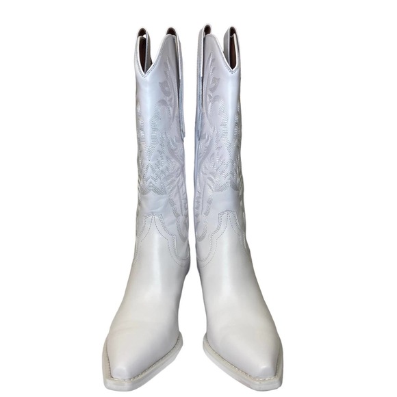 Jeffrey Campbell Dagget White Boot Size 8 - Picture 6 of 10